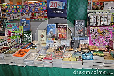 The books for sale. Editorial Stock Photo